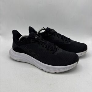Hoka One One Solimar Shoes Mens 9.5 Black White Running Athletic Sneakers‎